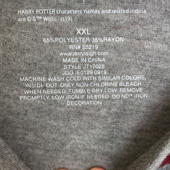 Harry Potter T- Shirt All-Over Print Lighting Owl Short Sleeve, Size XXL - Picture 5 of 5